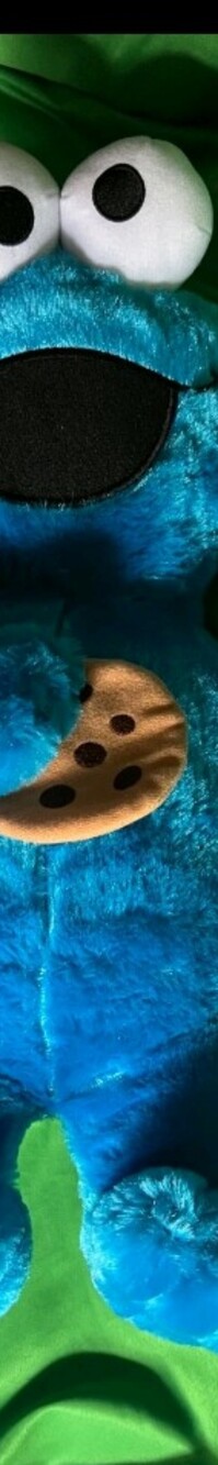 Plush Blue Cookie Monster Stuffed Toy - Soft Kids Plush Doll💙🍪🧸